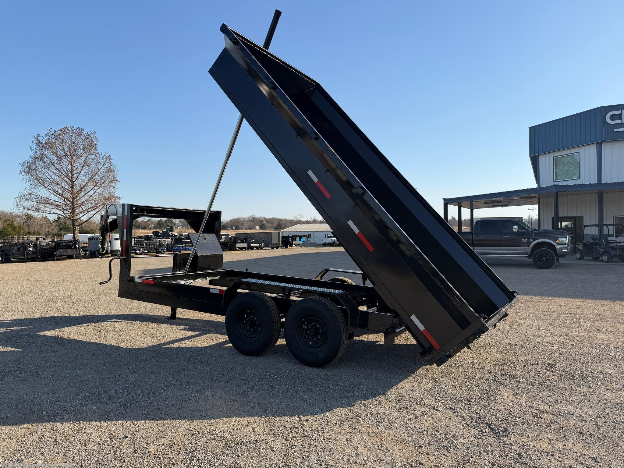 2026 Texas Pride 7x14x4 Telescopic Gooseneck Dump Trailer 16k