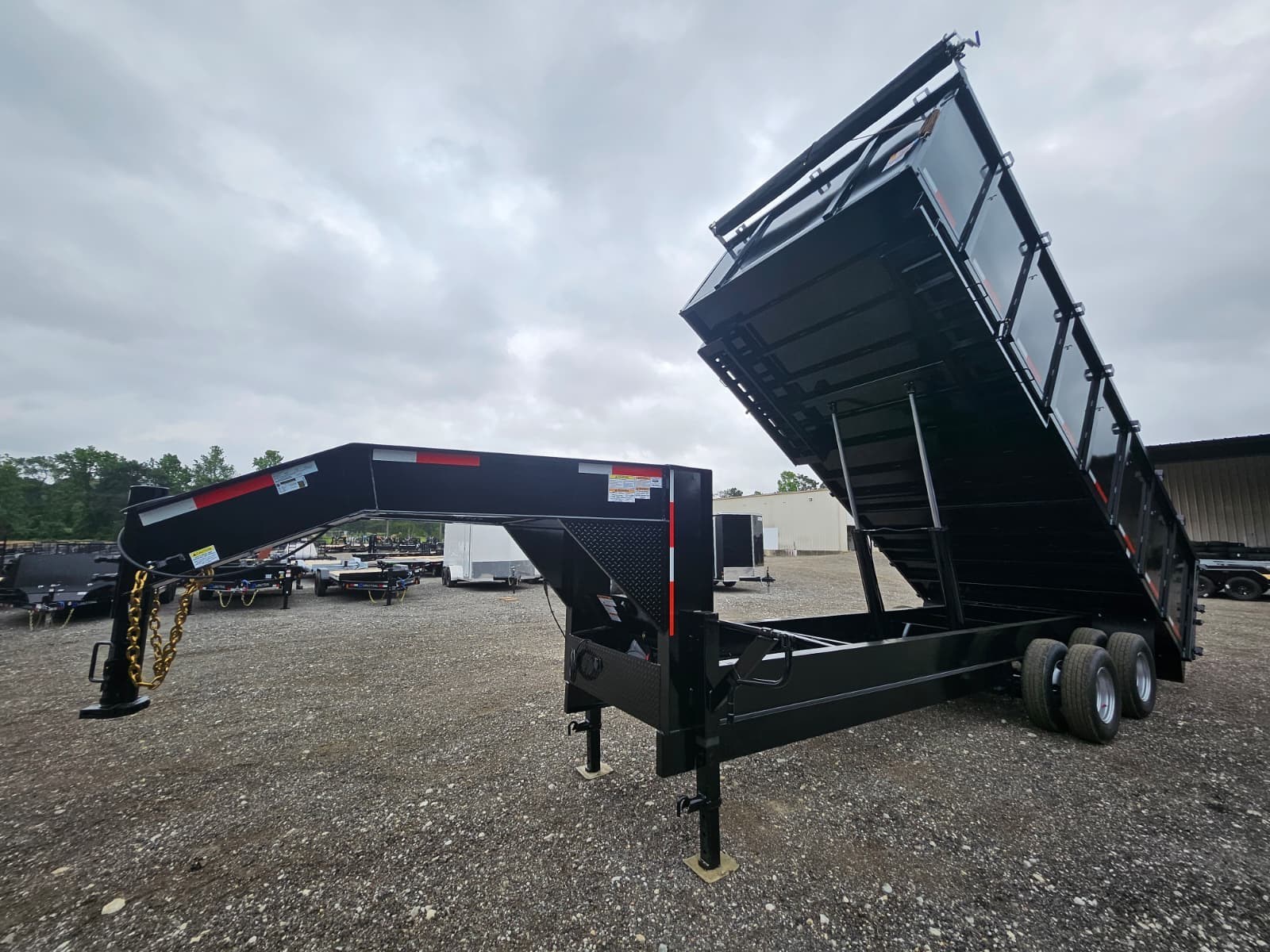 2026 Texas Pride 7x14x3 Telescopic Gooseneck Dump Trailer 16K 3/16