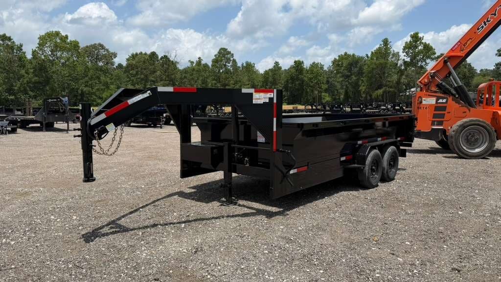 2026 Texas Pride 7x14x2 Telescopic Gooseneck Dump Trailer 16K 3/16