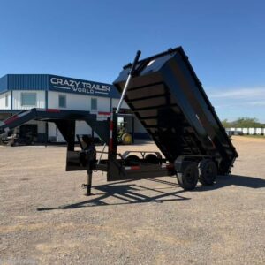 2026 Texas Pride 7x14x3 Telescopic Gooseneck Dump Trailer 16K 3/16