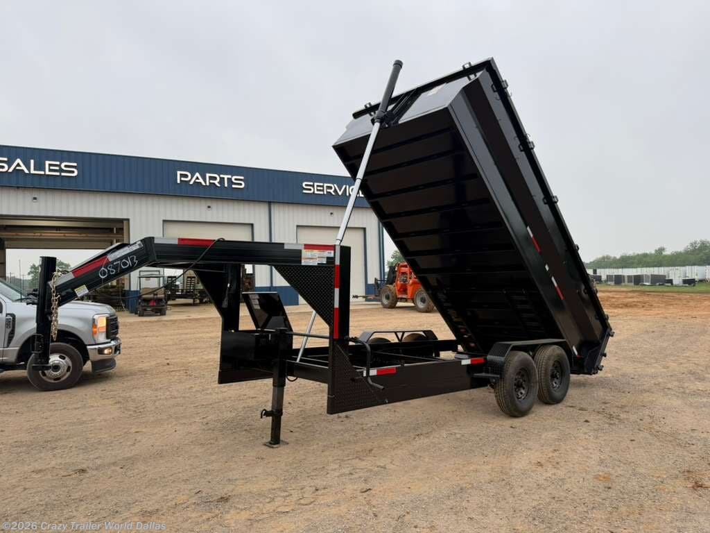 2026 Texas Pride 7X16X3 Gooseneck Dump Trailer 16K LB 3/16" Floor - Image 3