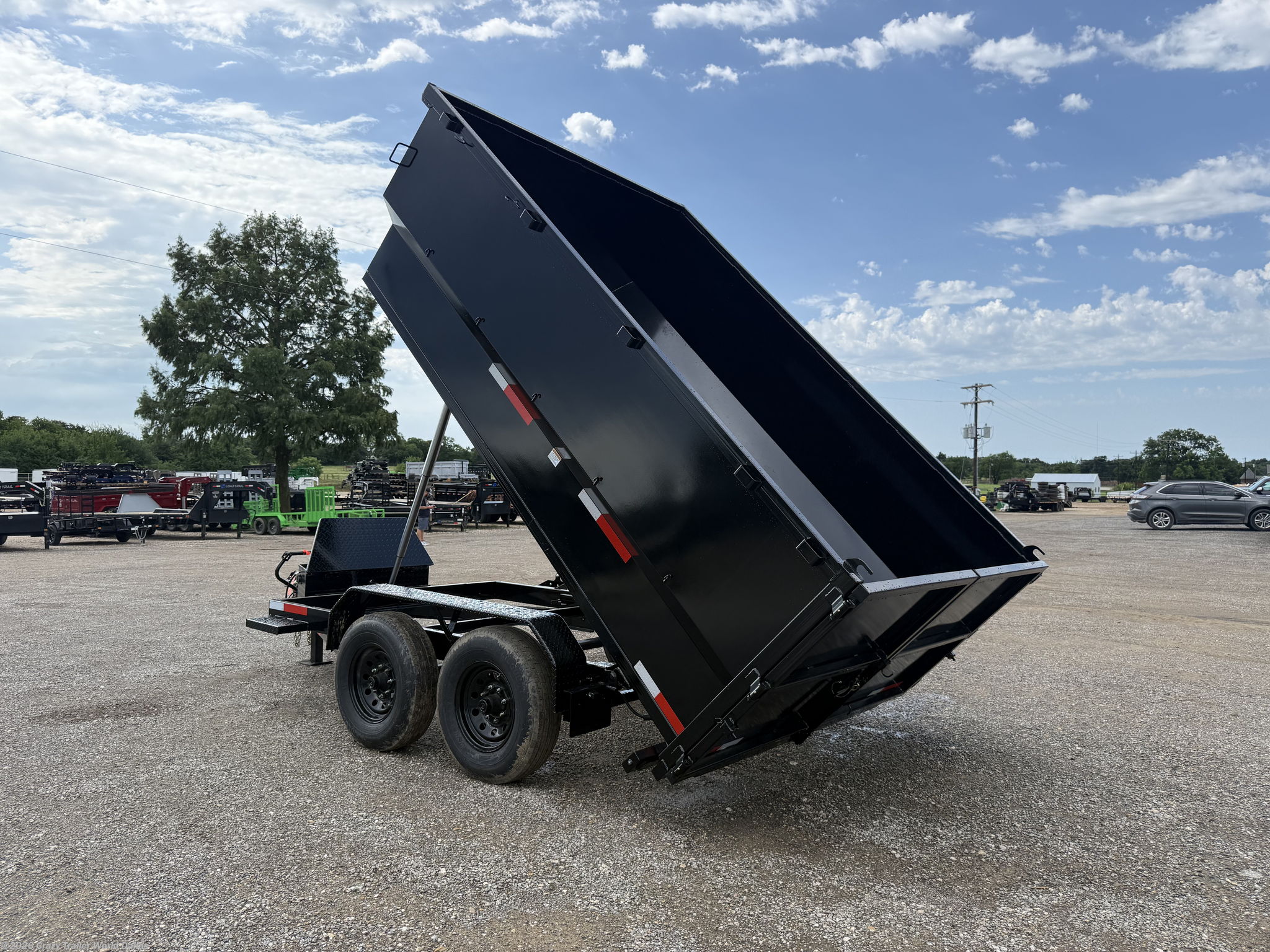 2026 Texas Pride 7x12x4 Telescopic Dump Trailer 14k GVWR - Image 3