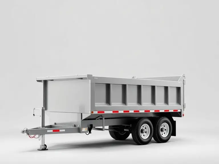 Gooseneck dump trailer for sale with high sides