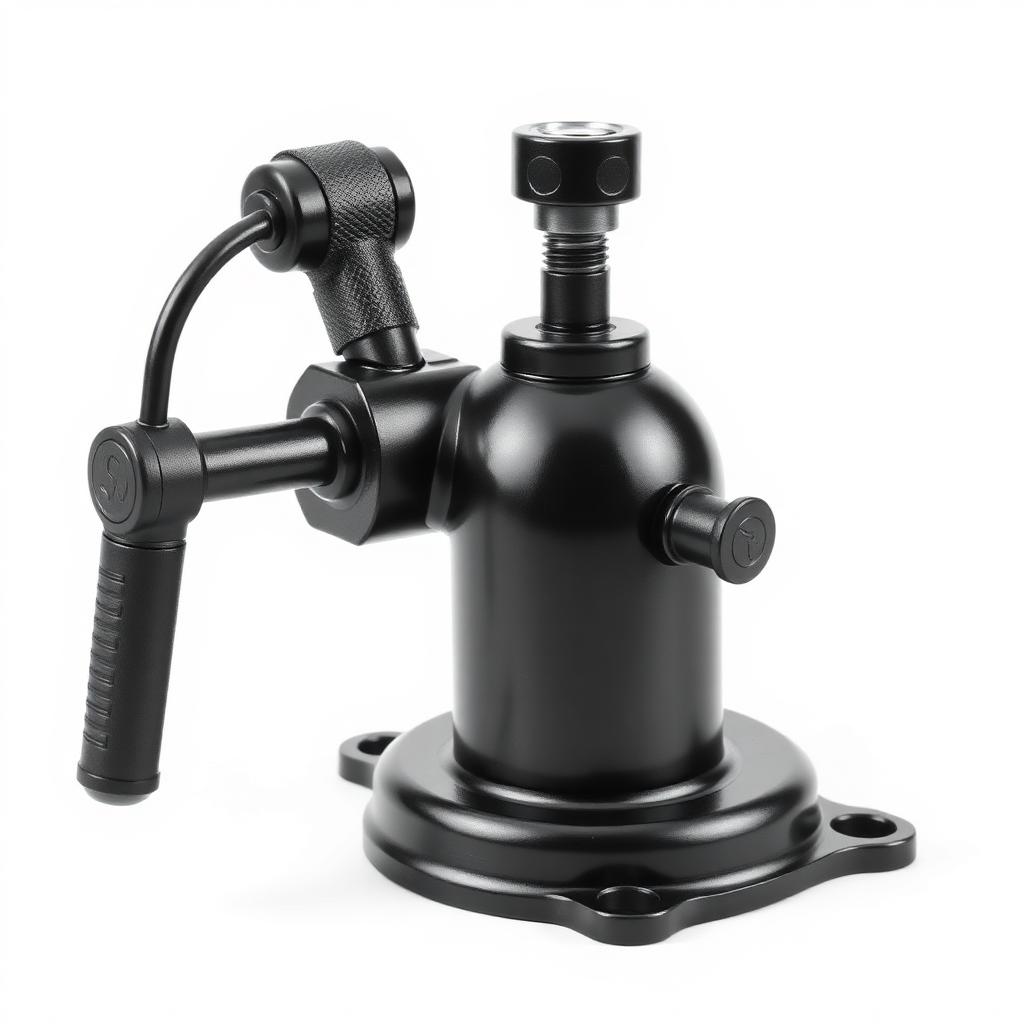 Pipe-Mount Swivel Jack with Side Handle (2,000 lbs, 10" Travel)