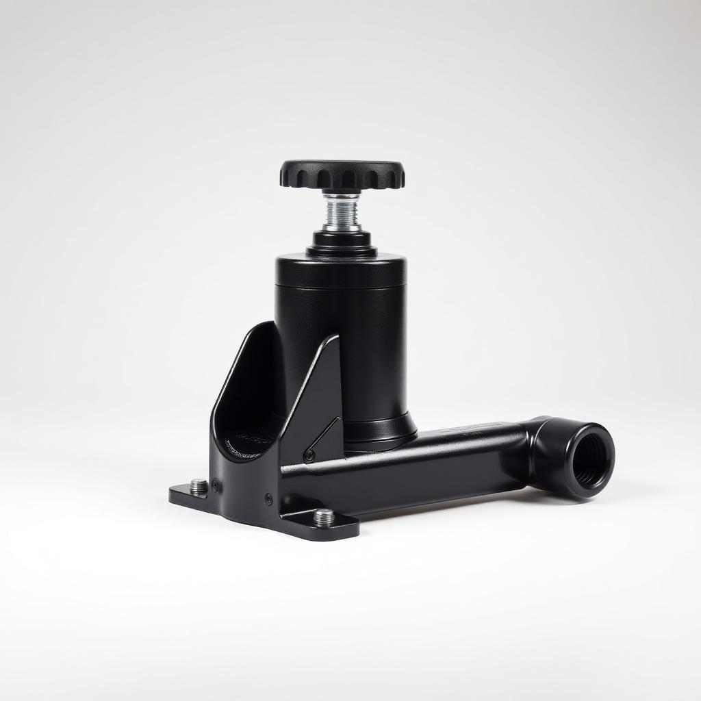 Pipe-Mount Swivel Jack with Top Handle (5,000 lbs, 15" Travel)