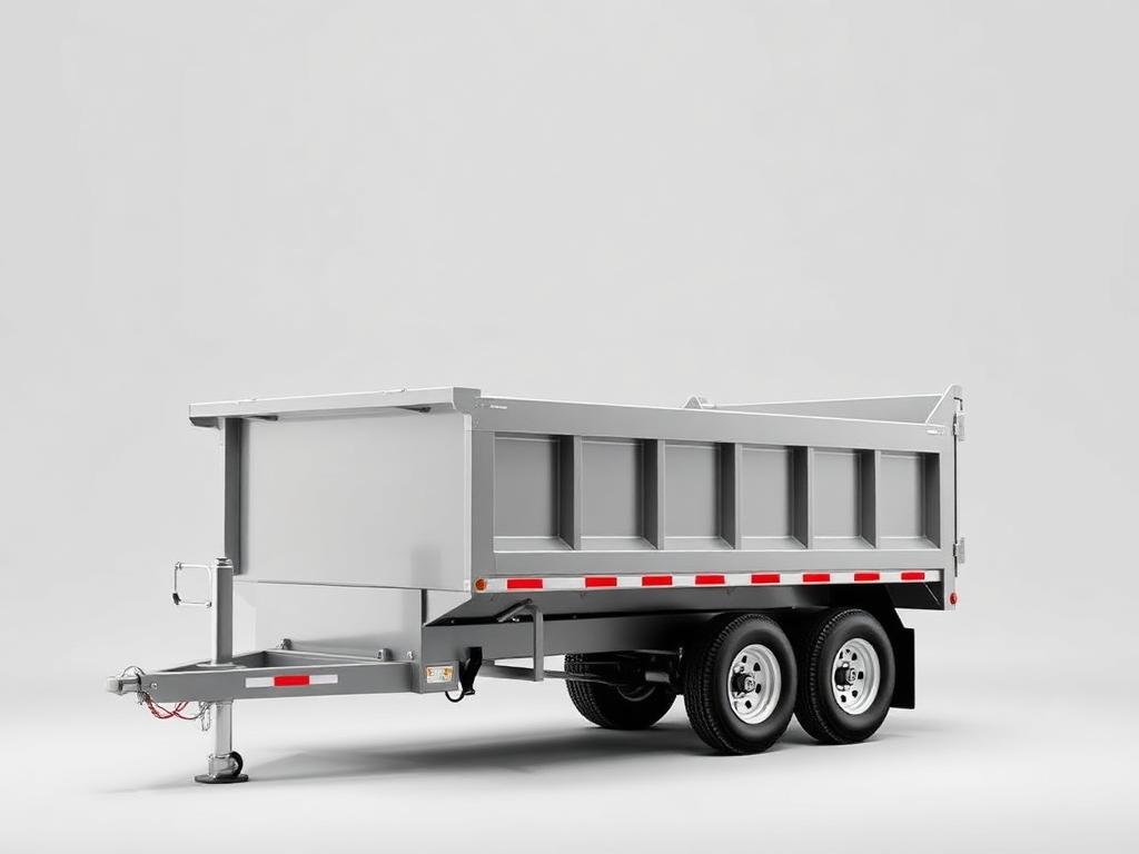 Gooseneck dump trailer